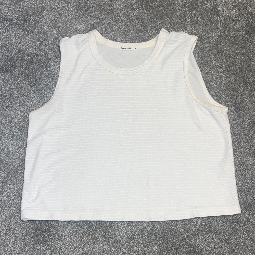White Sleeveless Top
